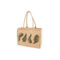 KAF Home Jute Market Tote Bag with Handles (Fern) - color: Fern