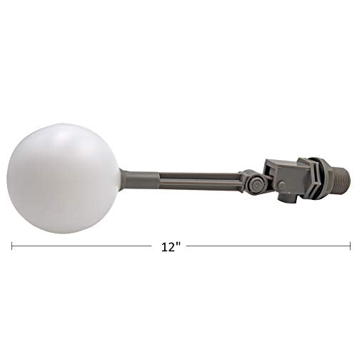 3/4 Float Valve for Water Tank Plastic Water Float Valve | Pool Auto Fill Float Valve, with Adjustable Arm, for Water Trough, Stock Tank, Cooler, Livestock Automatic Waterer
