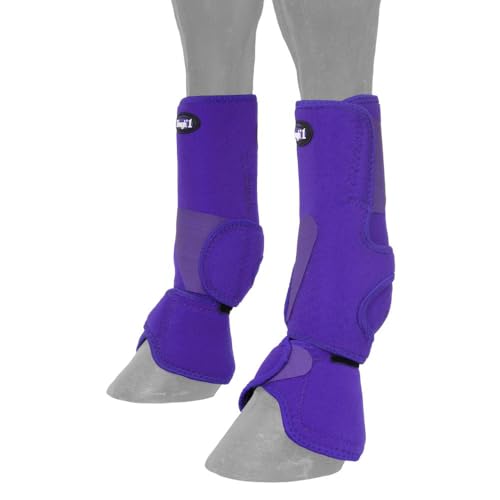 Tough1 Combo Boots - color: Purple, size: Medium