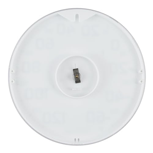 La Crosse 104-1522 8" Round Analog Dial Thermometer, White