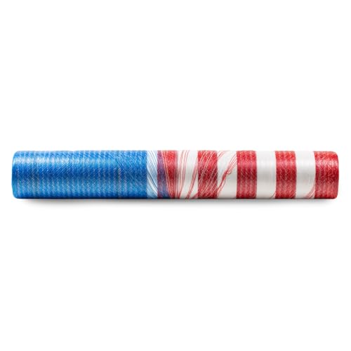 Freedom Round Bale Net Wrap, 64 in x 9000 ft, Fits 4 ft - 1 Roll | Red, White, and Blue Patriotic UV-resistant Polyethylene Net Wrap for Agricultural Hay, Corn stalks, and Alfalfa Baling