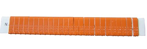 Jiffy Wing Bands Numbered - NOT Stamped Aluminum Chicken Pheasant Poultry Duck Wing Identification Tags (100, Orange) - color: Orange