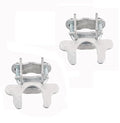 Kennel Gate Latch 1-3/8", Chain Link Fence Gate Butterfly Latch for Dog Kennels and Kennel Panels (2 Pcs) - size: 2 Pcs