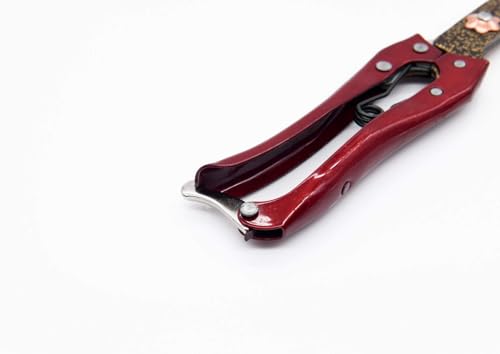 Grass Shear Sheep Shear Alpaca Shear - Coated Wear-Resistant Handle, Manganese Steel Double Blade, Strong Spring Suitable For Cattle And Sheep and Horse Hair Hand-Cut (Red 10.2 inches) - color: Red 10.2 Inches
