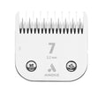 Andis 72610 UltraEdge Skip-Tooth Blade, Size 7, 1/8in Cut, Chrome | High-carbon steel with carburized hardening, fits AGC, BDC, BGC, BGR, DBLC, MBG & SMC dog clippers - style: 7 Skip Tooth Blade (Pack of 1)