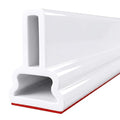 67Inch Collapsible Shower Threshold Water Dam 1.5" High Walk-In Shower Guard Barrier, Silicone Dry & Wet Separation Stopper for Bathroom Kitchen, Wheelchair Accessible - color: 1.5" High/White, style: 67inch