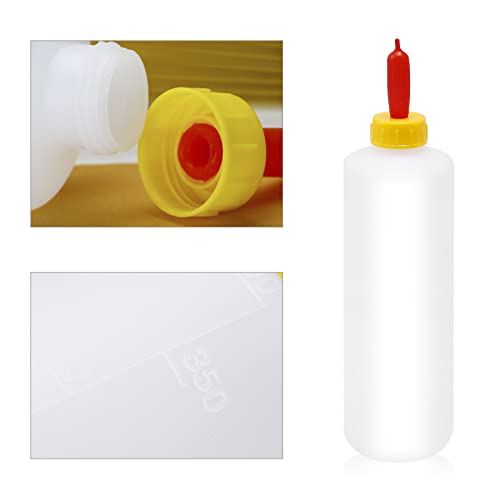 10 Sets 400ml Lamb Goat Feeding Bottles with Nipples, Value Pack Kid Livestock Milk Feeder Bottles for Baby Goats & Lambs (400ml x 10)