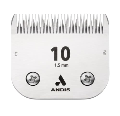 Andis – 64071, Ultra Edge Dog Clipper Blade – Constructed of Carbonized Steel, Resists Heat & Rust with Long-Lasting Sharp Edges - style: 10 Blade (Pack of 1)