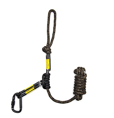 Treestand Safety Rope, Linemans Rope for Hunting, Tree Tether Rope | Tree Stand Safety Line, Lifelines for Tree Stands, Hunting Safety Rope, Treestand Safe System for Tree Climbing (10 feet)