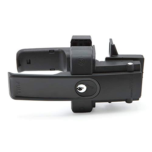 D&D LLMKDBT LokkLatch Magnetic Gate Latch Dual-Sided Lockable, Black | Magnetic latching gate latch. Key lockable on both sides of the gate. Dual-Sided push/pull handle latch. For square post. - color: Black