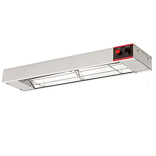 36" Food Heat Lamp Overhead Food Warmer Commerical Infrared Strip Heater with Plug and Chains,120V,500 Watts (36 Inch)