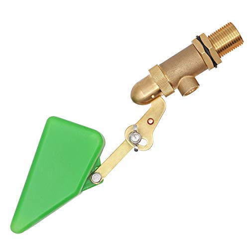1/2 Inch Brass Float Valve for Pond Auto Fill Float Ball Valve | with Adjustable Arm, Water Float Valve for Water Tank, Water trough, Water Feature, Swamp Cooler, Stock Tank, Fountain