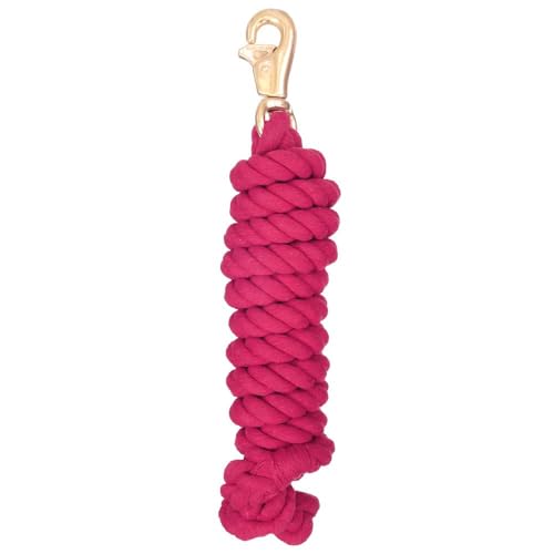 Tough 1 Braided Cotton Lead with Trigger Bull Snap - color: Pink