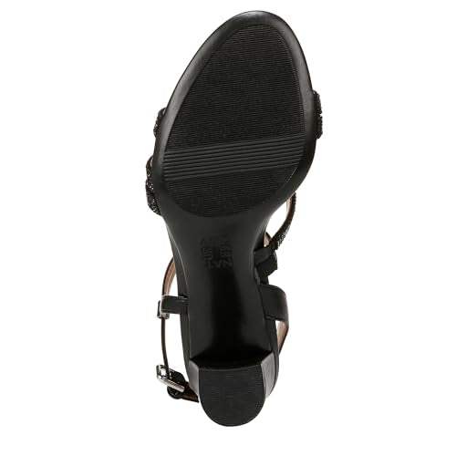 Naturalizer Women's Bridget 4 Heeled Dress Sandal | Party Sandals - color: Black Sparkle, size: 7.5 Wide