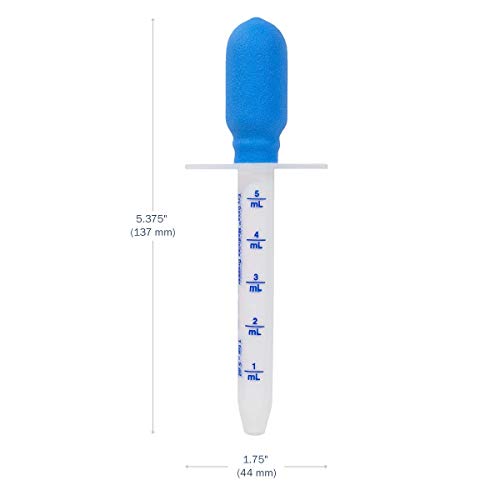 EZY DOSE Kids Baby Oral Syringe & Dispenser Calibrated for Liquid Medicine, Reduce Mess, Easy Way to Orally Administer Medication, 5 mL/1 TSP, Color May Vary, BPA Free - style: Medicine Dropper - 1 TSP (5 mL)