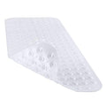 YINENN Bath and Shower Safety Mats 40x16 inch, Non Slip with Suction Cups for Bathroom Stall and Tub Floor, Extra Large and Machine Washable, Drain Holes Keep Bathtub Clean, White - color: White