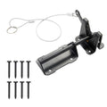 Gravity Gate Latch, Self-Locking Fence Latch, Black | Heavy duty black gravity gate latch with self-locking action for wood and vinyl fences; for outdoor yard and farm gates. - size: Gravity