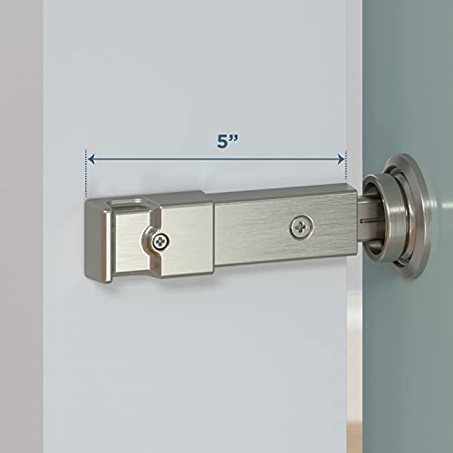 National Hardware N700-151 Barn Door Lock, Satin Nickel, 5" x 1-1/4" x 3/4" - color: Satin Nickel, size: 5" x 1-1/4" x 3/4"
