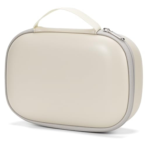 Wearable Breast Pumps Carrying Case, Hard Shell Breast Pump Bag with Waterproof Removable Tray, Breast Pump Storage Bag Compatible with Most of Wearable Breast Pumps (Teal) (Beige) - color: Beige