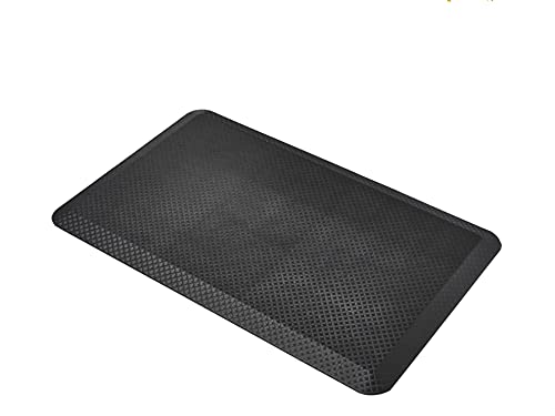 Amazon Basics 3/4" Rectangular Durable Anti-Fatigue Supportive Comfort Standing Mat, 32" x 20", Black