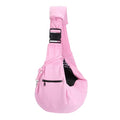Dog Sling Carrier for Small Dogs and Cats Up to 16.5 Lbs, Breathable with Shoulder Pad Pet Crossbody Shoulder Bag, (Pink, 1 Pcs) Intended for Outdoor/Camp/Travel - color: Pink