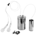 Electric Goat Milking Machine, 67 oz Stainless Steel Goat and Cows Milking Machine,Milking Bucket with Electric Vacuum Pump, Dual Teat Cups, Plug Switch and Hoses for Goats Sheep Cows