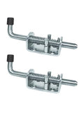 Spring Loaded Gate Latch Pin Barrel Bolt 6in x 1/2in Stem Durable Zinc Plated Solid Steel Heavy Duty for Tailgate - 2pcs - style: Heavy Duty 2pcs - 6in