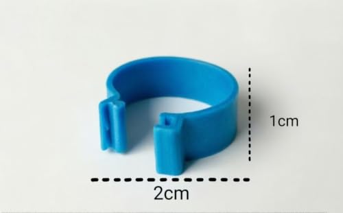 Large Poultry Leg Rings, 80 Adjustable Leg Rings, Suitable for Poultry Such as Chickens, Ducks, Guinea Pigs, Geese, Wild Chickens, Turkeys, etc., with a Size of 20mm