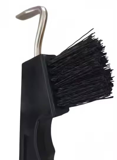 Horse Hoof Pick with Brush, Soft Touch Ergonomic Black Handle, Durable Hoof Cleaning Tool for Horses, Ponies & Farrier Hoof Care