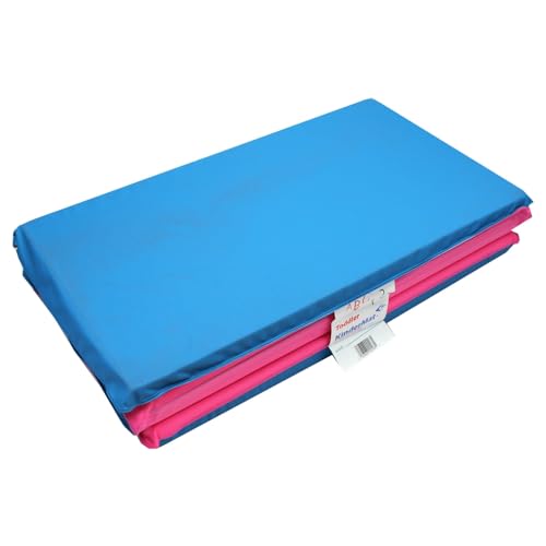 Toddler KinderMat Rest Mat with Pillow, 3/4 Inch Thickness, 8-mil Vinyl - color: Pink/Blue