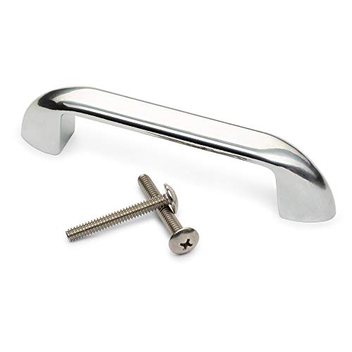 4 Inch Universal Pull Handle. Fits Trash & Laundry Chute Bottom & Side Hinged Doors. Hardware Parts