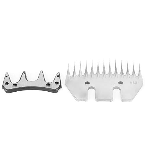Stainless Steel Sheep Clippers Blade High Hardness Replacement Shearing Cutter for Sheep Goat Animal Grooming with 9T 13T Straight Curved Blade Options (13-Tooth Straight (+ - size: 13-tooth straight blade (+ oscillating blade)