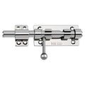 Barrel Bolt Latch, 6.3" Heavy Duty Gate Latch Slide Lock Solid 304 Stainless Steel Bolt Lock for Inside Door, Finished Shed Door Latch (1 Pack, Silver) - color: Silver 6inch