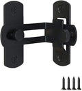 WAYDA Barn Door Lock, 90 Degree Right Stainless Steel Angle Door Latch Buckle for Doors and Windows | Sliding Gate Latches for Doors, Gates, Cabinets, Sheds, Fences Carbon Steel Gate Hardware