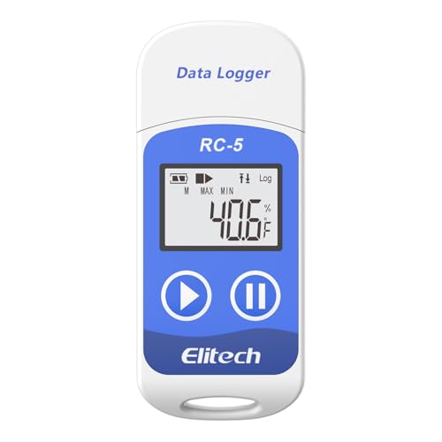 Elitech RC-5 USB Temperature Data Logger Recorder 32000 Points High Accuracy - size: Standard