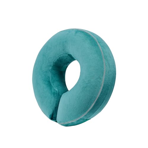 Inflatable Reflective Dog Cone Collar Alternative After Surgery,Doggie Recovery Dount Neck Ecollar,Adjustable Soft Dog Cone Collar for Small Medium Large Dogs (Light Blue, S) - color: Light Blue, size: Small（8.5"-10.5"）