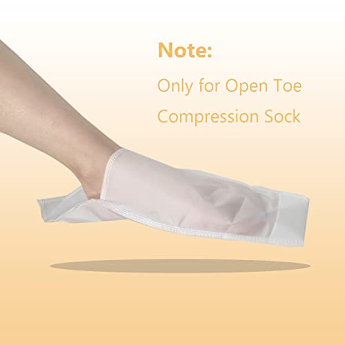 Open Toe Compression Sock Aid for Easy Slide - Slip Stocking Applicator to Help Assist Put On for Elderly, Disabled, Pregnant, 10 Pcs - size: 5 Pair (Pack of 5)
