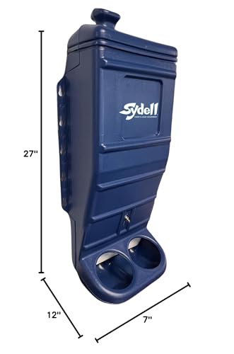 Sheep and Goat Grain Mineral Feeder, Large Outdoor Forage Grain Feeding System, Supports Up to 10 Small Livestock, Weather Resistant Heavy-Duty Plastic, Fence Mounted