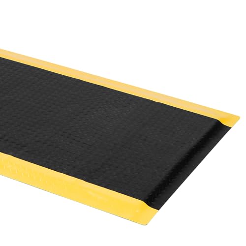 Anti Fatigue Mat 3x6 Ft 15/16" Thick Soft Sponge Ergonomic Mat | Floor Mat Reinforced Diamond Stud Dependable Standing Mat for Foundry Forge Casting Mold Compact Support Full Day - size: 72"L x 36.2"W x 0.9"Th