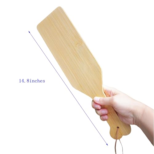 14.8inch Wooden Bamboo Lightweight Paddles with Smooth Surface | Solid Durable Wooden Paddle ,Fraternity Or Sorority Greek Wood Paddle (bamboo14.8) - color: bamboo14.8