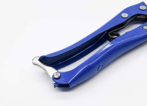 Grass Sheep Shear - Coated Wear-Resistant Handle, Manganese Steel Double-Edged, Strong Spring Suitable For Manual Shearing of Cow, Sheep, and Horse Hair (Blue 10.2 inches) - color: Blue 10.2 Inches