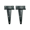 HLMOptimo Heavy Duty T Hinge, 2 pcs, 6 Inch, Black, Powder Coated, Carbon Steel - size: 6 Inch, style: 2 pcs