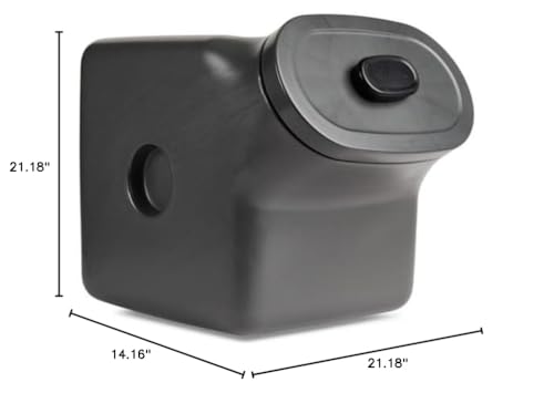Reddy by Petco Black Airtight Food Storage Container for Dogs Large 50 lbs. - size: Large