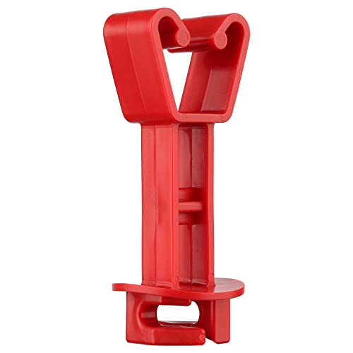 25-Pack Electric Fence Chain Link Extended Insulators, Red | Secure Offset Design · Fits Chain Link Fences & U Posts · For Wire, Polywire, Poly rope & Tape - color: Red