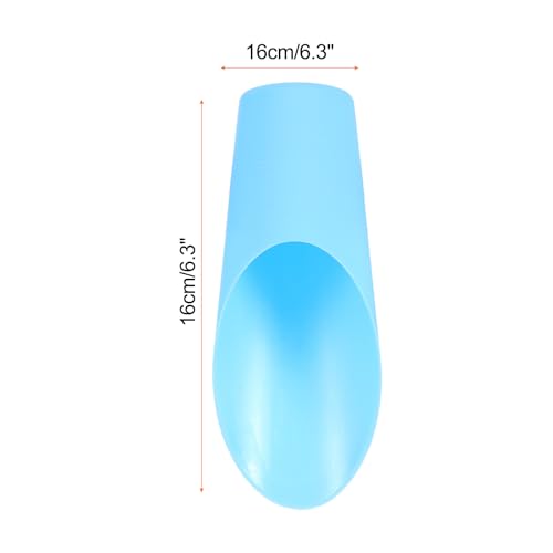 HARFINGTON Bonsai Soil Scoop 6.3" x 1.8" Plastic Colorful Mini Garden Shovel Cultivation Digging Transplanting Tools for Plant Flower Succulent Coffee Beans, Blue - color: Blue