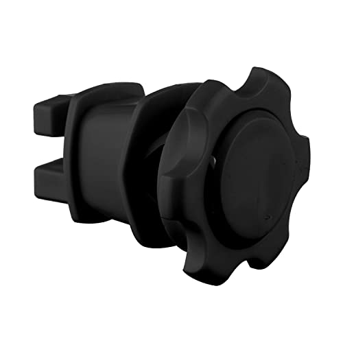 25-Pack Screw-Tight Electric Fence Round Post Insulators, Black | Wire Holding ·Two-Piece Design · Fits Round Posts · For Wire & Polywire - color: Black