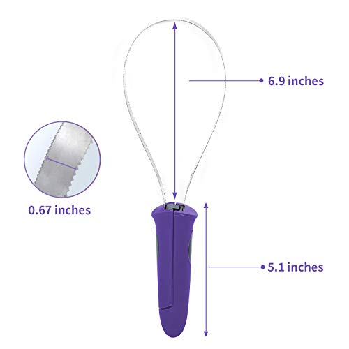 BOTH WINNERS Dual-Sided Shedding Blade with Stainless Steel Blade De-Shedding Tool for All Dog Coat Types- Soft Touch Grip (PURPLE) - color: Purple