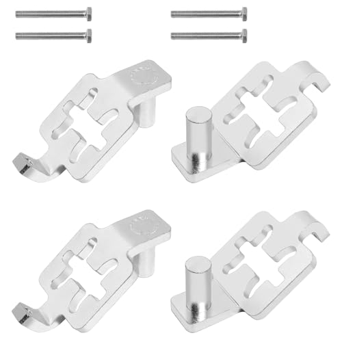 T-Post Gate Hinge Pins 5/8" Shank, Adjustable Hinge Pins for Metal T-Post, Chain Link Fence Gate, Farm & Ranch Use (2-Pack-Arched)