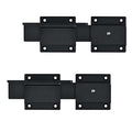 7" Flip Gate Latch Lock for Wooden Fence with Padlock Hole | Aluminum Alloy Adjustable Security Latch, Rustproof Hardware for Outdoor Barn Shed Door Yard - size: 2 Pack