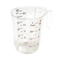 Winco 1-Cup Measuring Cup, Polycarbonate | Graduated measurements, Stackable design, For liquid and dry ingredients, baking and commercial food prep - size: 1 Cup